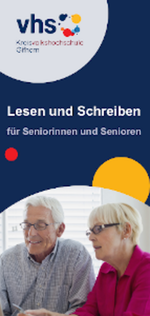 Flyer Lesen und Schreiben der KVHS Gifhorn