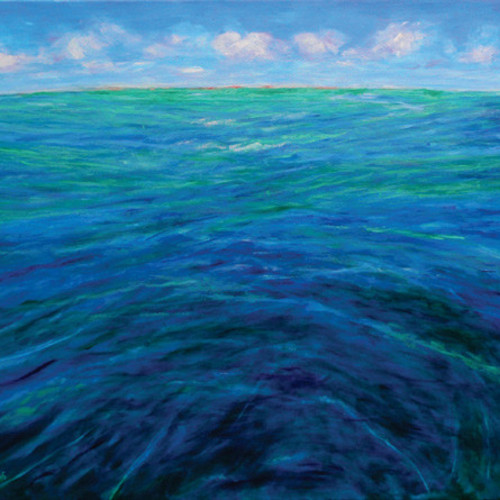 Meereslandschaft, 2016, Öl auf Leinwand, 80 x 100 cm